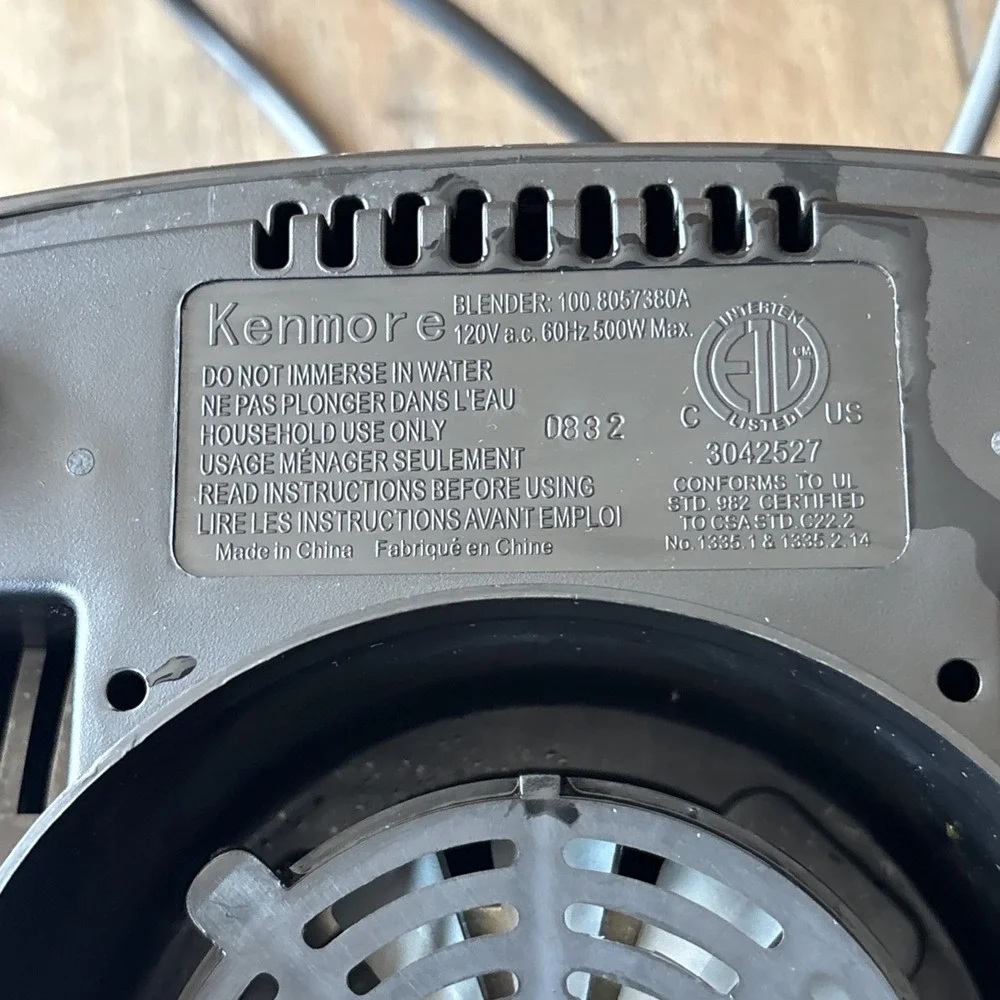 Kenmore 100.8057380a 500w 120v Blender Food Processor Base Motor Replacement OEM